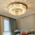 Chrome round ceiling canopy glass E14 ceiling lamp